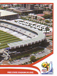 Mangaung/Bloemfontein - Free State Stadium samolepka Panini World Cup 2010 #15